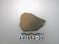 藏品(紅色夾砂素面陶片)的圖片